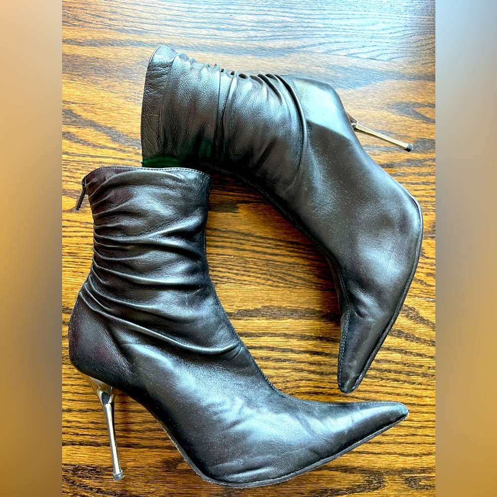 Aldo over the ankle black boots